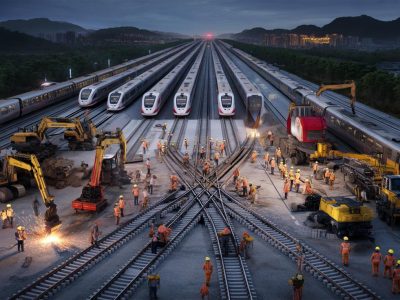 China baut Bahnstrecke über Nacht um: Aus 7 Stunden werden 90 Minuten